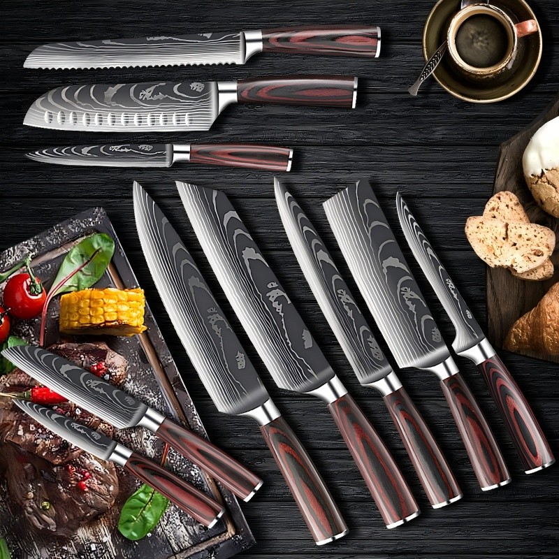 10-Inch Damascus Steel Slicer 4