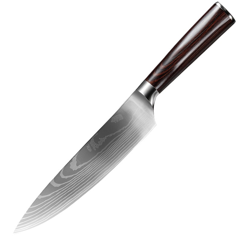 8-Inch Damascus Laser pattern Chef Knife of Kitchen