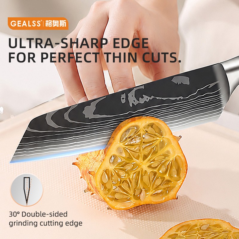 Cross border resin handle knife set of 10 pieces 3